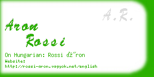 aron rossi business card